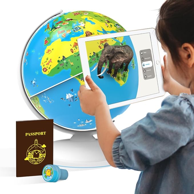 Smart Educational Globe for Kids, Interactive AR Toy, Ideal for Preschool Learning