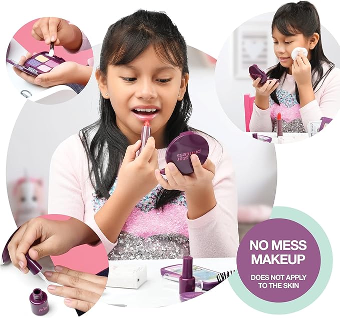 Little Girls Purse with Accessories and Pretend Makeup for Toddlers