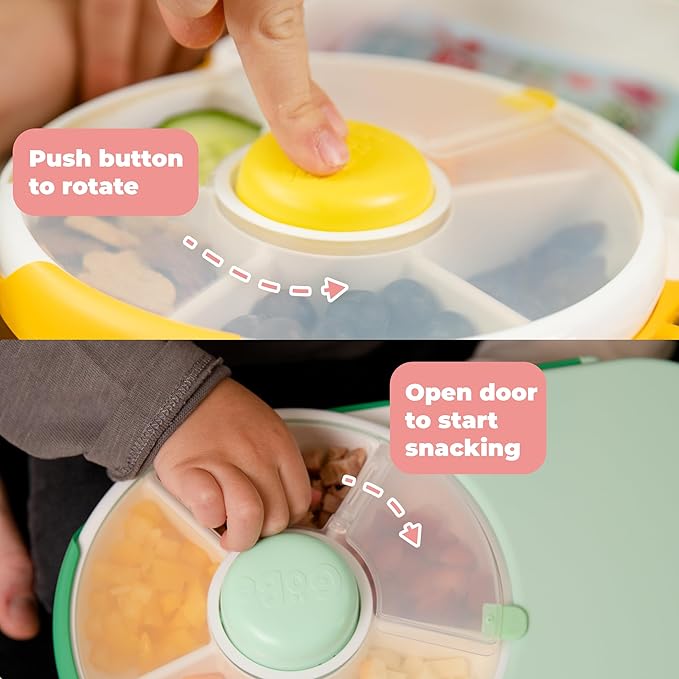 Kids Lunchbox with Small Snack Spinner Flip