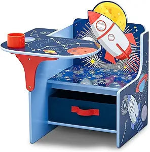 Delta Children Space Adventures Chair Desk with Storage Bin