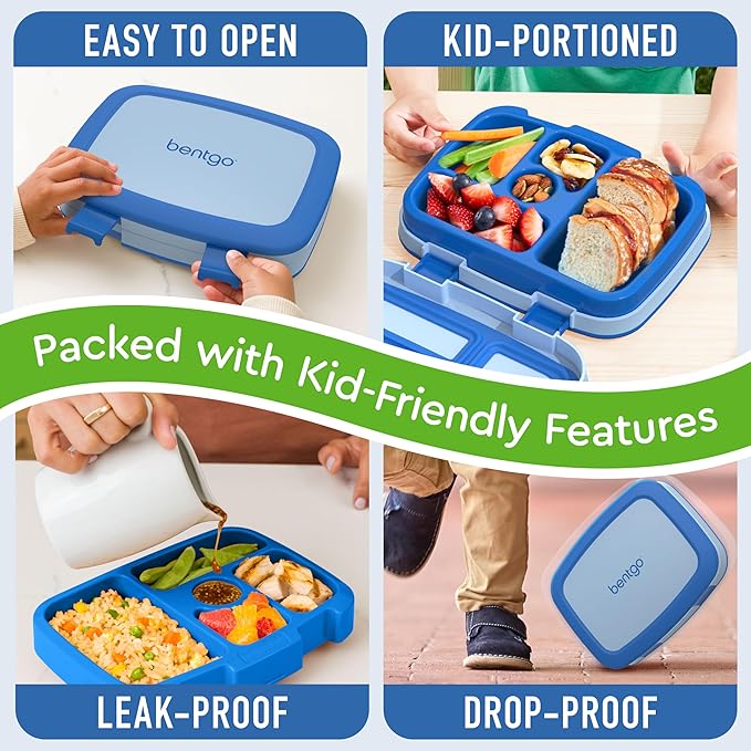 Kids Bento-Style 5-Compartment Leak-Proof Lunch Box