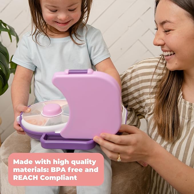 Kids Lunchbox with Small Snack Spinner Flip